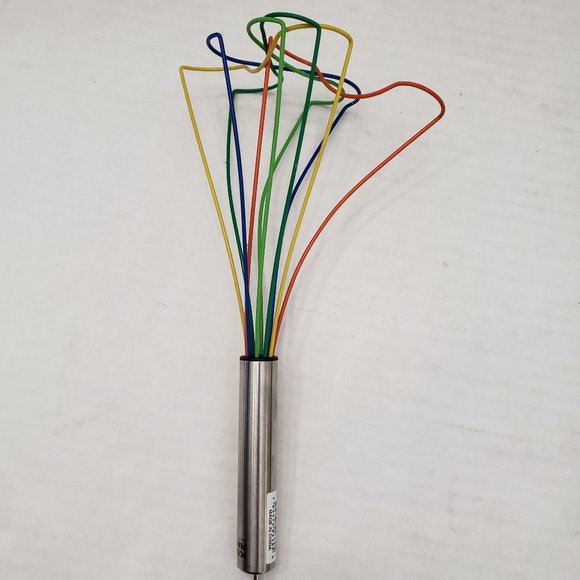 Kuhn Rikon Silicone Stainless Handle Rainbow Whisk Multi Color Green Yellow Blue - Picture 4 of 11